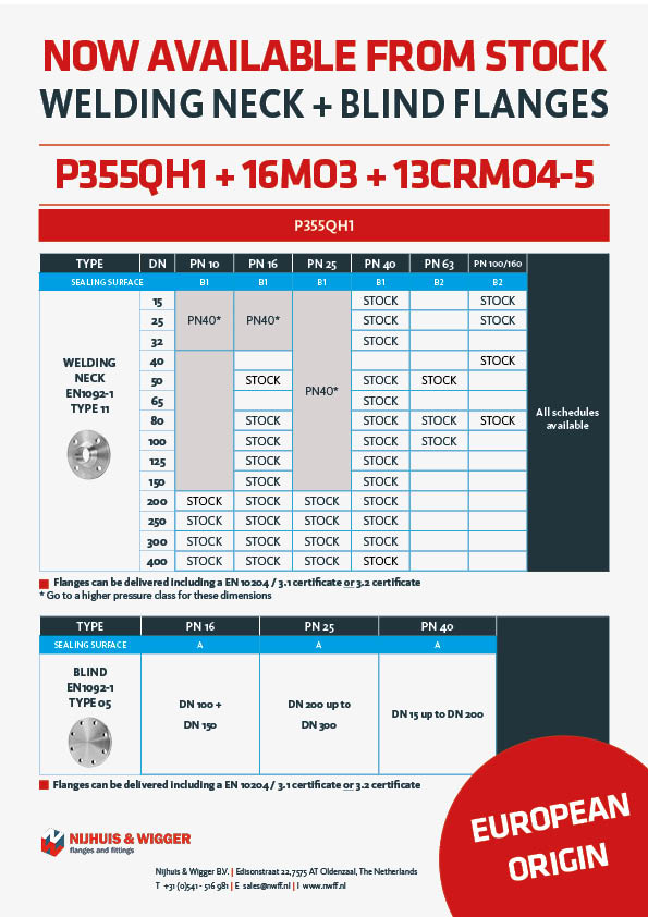 Flyer P355QH1 + 16Mo3 + 13CrMo4-5